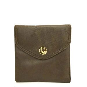 Christian Dior Leather Trifold Wallet